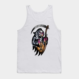 Sad Grim Reaper Tank Top